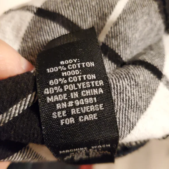 Forever 21 Plaid Hooded Shirt - Black and Brown - Picture 5 of 5